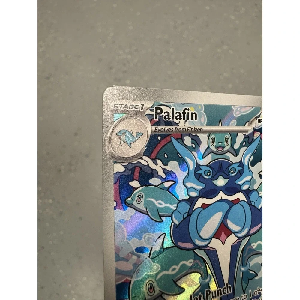 Palafin 200/197 MISCUT ERROR✨  Illustration Rare Pokemon Holo Near Mint